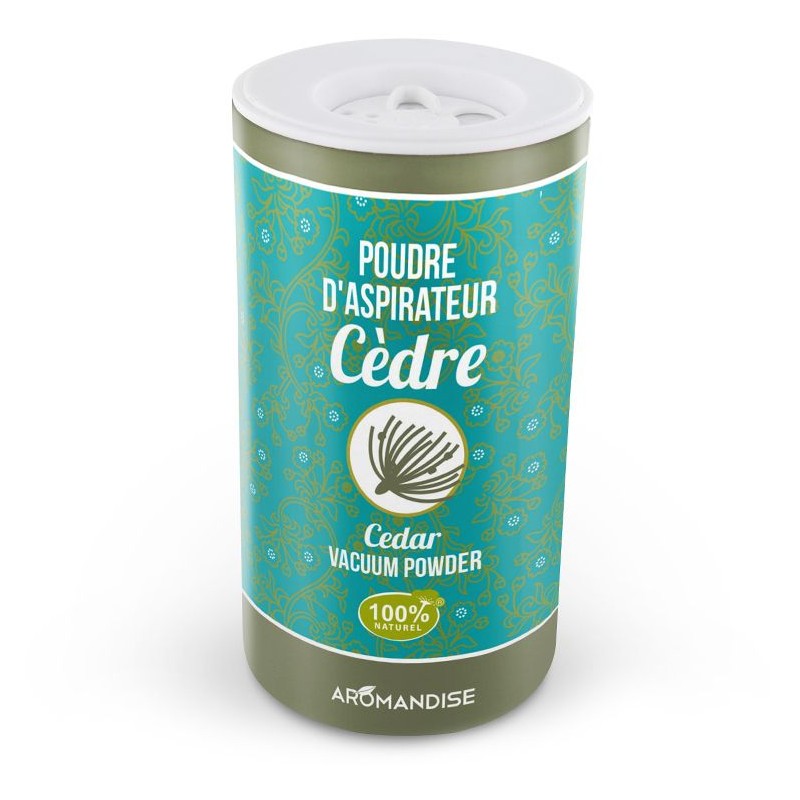 Parfum en poudre pour l'aspirateur 100% naturel, Cèdre - Aromandise