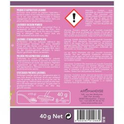 Parfum en poudre pour l'aspirateur 100% naturel, Lavande - Aromandise