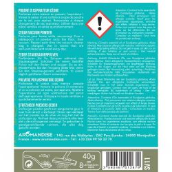 100% natürliches Staubsaugerpulver, Zeder - Aromandise