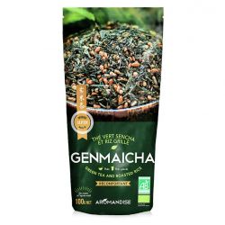 Tè verde e riso giapponese organico Genmaicha - 100g - Aromandise