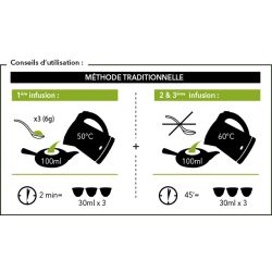 Thé vert Gyokuro BIO, Grand Cru de dégustation d'Uji (Japon) - 50g - Aromandise