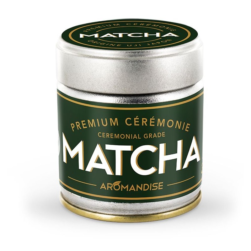 Thé vert Matcha BIO de Cérémonie - Premium d'Uji (Japon) - 30g - Aromandise