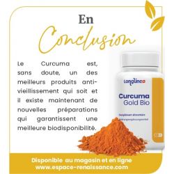 Curcuma Gold BIO - Bio optimisé pour une très haute assimilation - 60 gélules - Longline