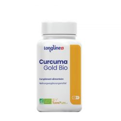 Organic Turmeric Gold - Organico ottimizzato per un'assimilazione molto alta - 60 capsule - Longline