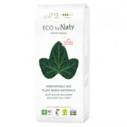 Tamponi per incontinenza, 100% compostabili, Normale - 12 pz. - Naty