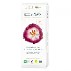 Assorbenti per la maternità, 100% compostabili, Extra - 10 pz. - Naty
