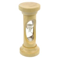 Sablier artisanale en buis du Jura - Durée 3 minutes - 8,5 cm - Ah'Table