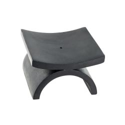 Räucherstäbchenhalter "Eko" aus ziseliertem schwarzem Stein - Les encens du monde