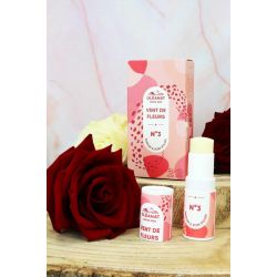 Profumo solido biologico in stick, 100% naturale, N°3 Venti di fiori - 4,5g - Oléanat