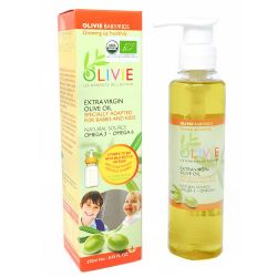 OLIVIE Baby/Kids, Huile d'olive extra vierge spécialement adaptée pour les bébés et les enfants - 250ml - Olivie