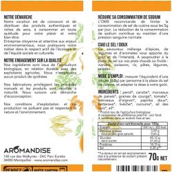 Substitut de sel "CIAO LE SEL!", Doux - 70g - Aromandise