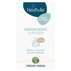  Savon doux surgras, visage et corps, spécial bébé et peaux sèches - 100g - NéoBulle