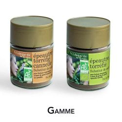 Épeautre torréfié BIO en poudre, Substitut de café instantané - 50g - Hildegarde de Bingen