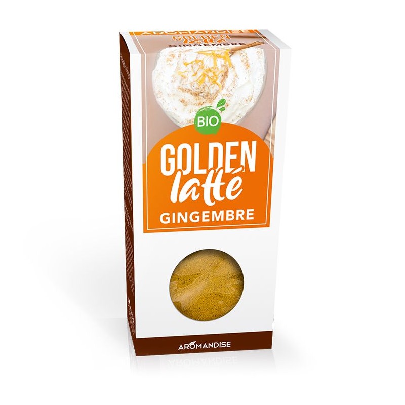 Golden Latté BIO (mélange d’épices), Curcuma-Gingembre - 60g - Aromandise