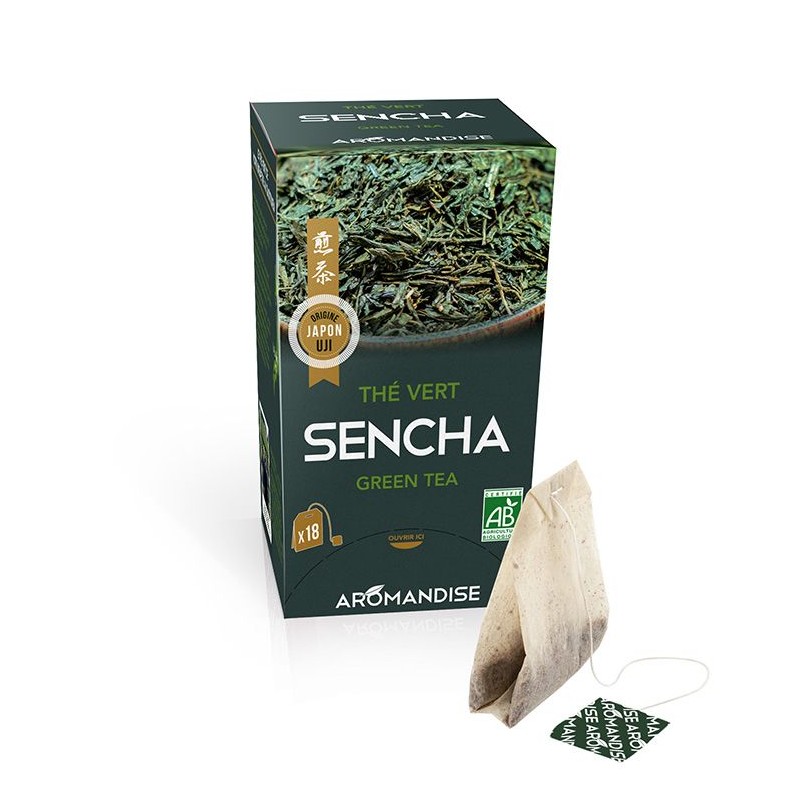 Thé vert Sencha de UJI en infusettes - 18 sachets - Aromandise