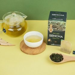 Thé vert Sencha de UJI en infusettes - 18 sachets - Aromandise