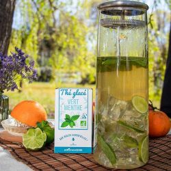 Eistee, Grüner Tee & Minze - 10 Beutel - Aromandise