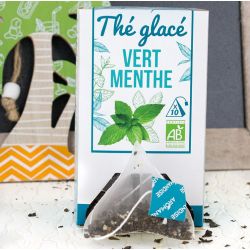 Tè freddo, tè verde e menta - 10 bustine - Aromandise