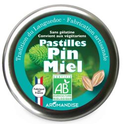 Pastiglie artigianali della Linguadoca, con pino e miele - 45g - Aromandise