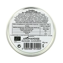 Pastiglie tradizionali della Linguadoca, con limone e ginseng - 45g - Aromandise