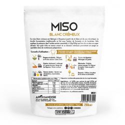 Miso bianco cremoso biologico, un must della cucina giapponese (riso e fagioli di soia fermentati) - 250g - Aromandise