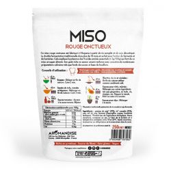 Rotes Bio-Miso, Ein Muss in der japanischen Küche (Reis und fermentierte Sojabohnen) - 250g - Aromandise