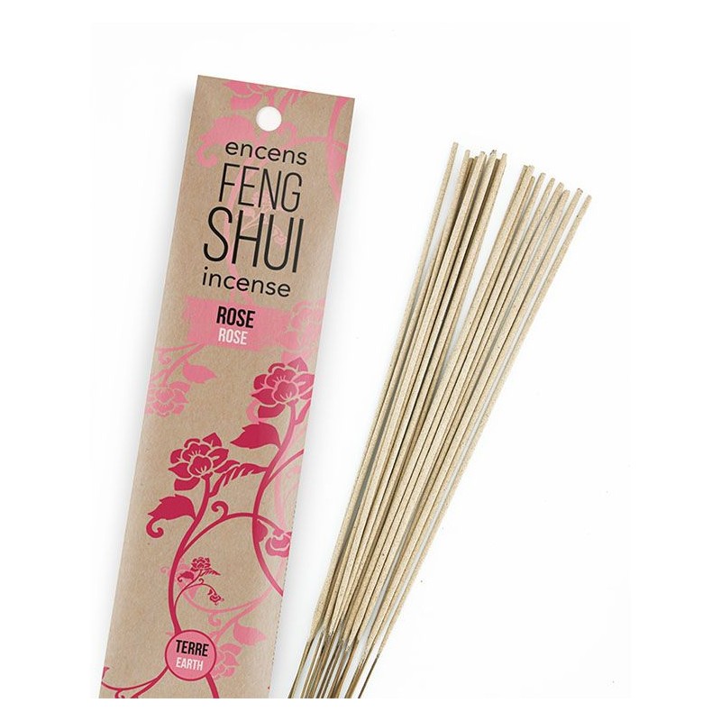 Incensi naturali Feng-Shui - Elemento Terra, Rosa - Les encens du monde