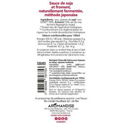 Shoyu, Grand cru (Sauce soja de fabrication premium) - 0,48L - Aromandise