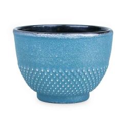 Tasse en fonte émaillée, Bleue argentée - 0,15 litre - Aromandise
