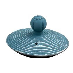 Théière en fonte, ASAGAO bleue, avec filtre inox - 0,8 litre - Aromandise