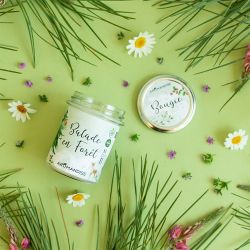 Candela da camera "Passeggiata nella foresta" 100% naturale con cera di soia, 30h - 150g - Aromandise