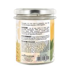 Candela Arancia-Cannella 100% naturale con cera di soia, 30h - 150g - Aromandise