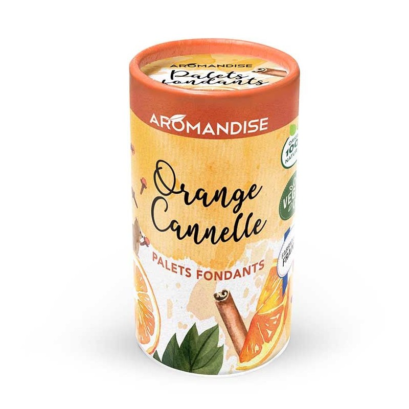 Ätherische Öle duftende Fondant-Paletten, Orange-Zimt - 6 Paletten (4 Anwendungen pro Palette) - Aromandise