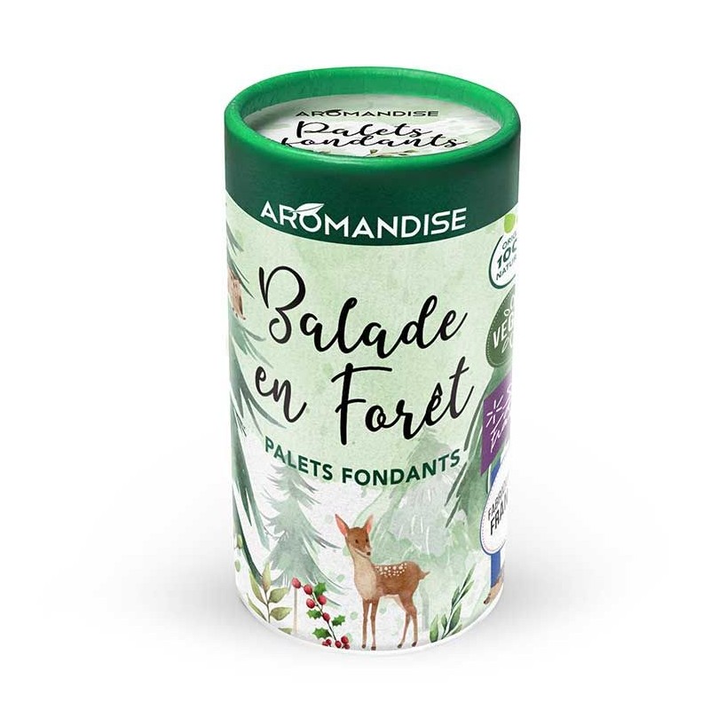 Ätherische Öle duftende Fondant-Paletten, Waldspaziergang - 6 Paletten (4 Anwendungen pro Palette) - Aromandise