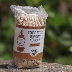 Handgerollte nepalesische Schnüre, Sandelholz - 40 Schnüre - Les encens du monde