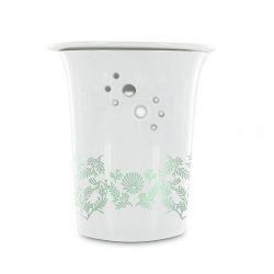 Diffuseur en porcelaine pour résine et cire parfumée, Jasmin - Les encens du monde