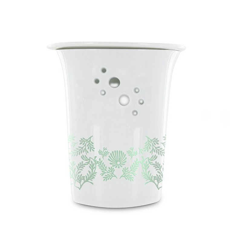 Diffuseur en porcelaine pour résine et cire parfumée, Jasmin - Les encens du monde