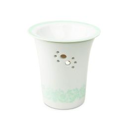 Diffuseur en porcelaine pour résine et cire parfumée, Jasmin - Les encens du monde