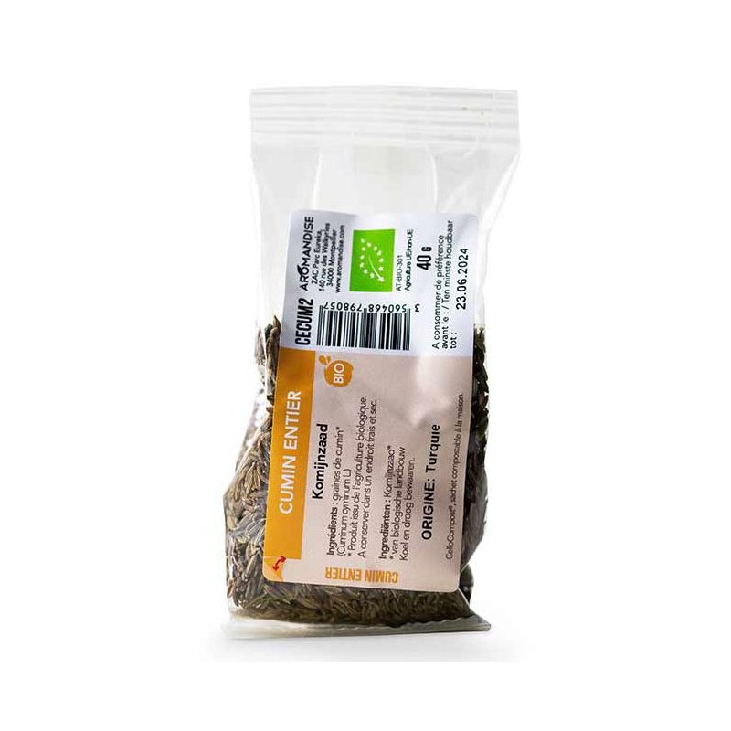 Bio-Kreuzkümmel ganz - Cellocompost Zero Waste - 40gr - Aromandise