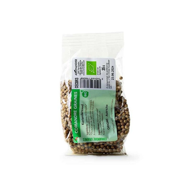 Bio-Koriandersamen - Cellocompost Zero Waste - 35gr - Aromandise
