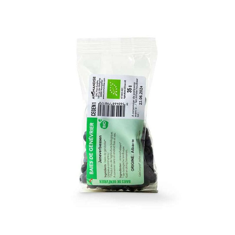 Bio-Wacholderbeeren - Cellocompost Zero Waste - 35gr - Aromandise