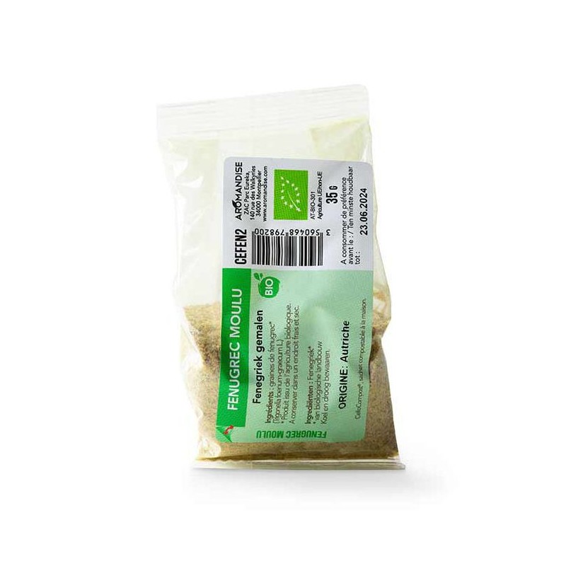 Fieno greco biologico in polvere, Cellocompost Zero rifiuti - 35gr - Aromandise