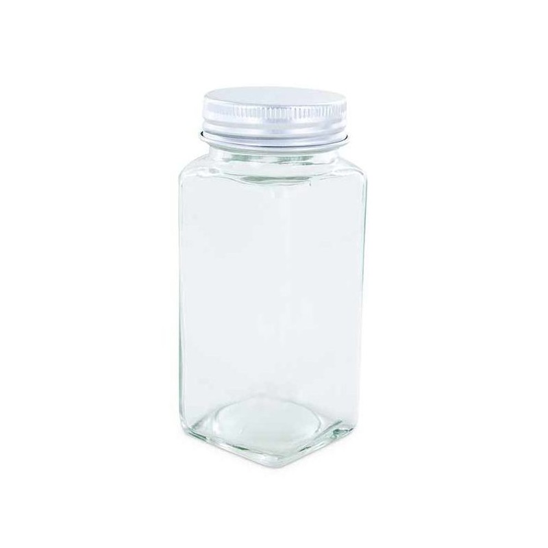 Flacon à épices avec poudreur, en verre et aluminium - 120ml - Aromandise