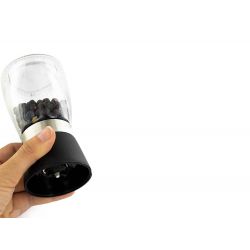 Gewürzmühle aus Glas mit Keramikwerk, Cellocompost - Aromandise