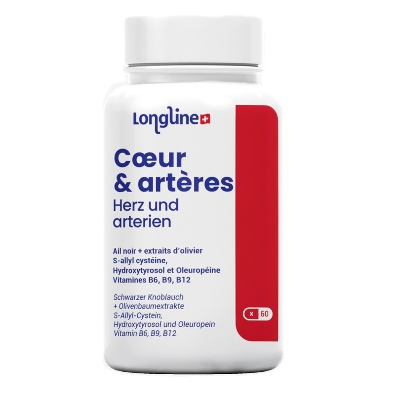 Cuore e arterie, per rafforzare il sistema cardiovascolare - 60 capsule - Longline