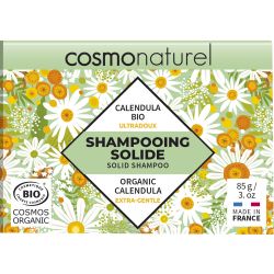 Shampooing solide BIO, Ultra-doux au Calendula - 85g - Cosmo Naturel