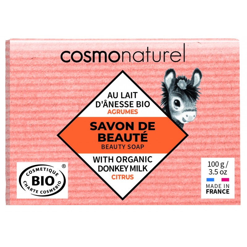 Bio Eselsmilchseife + Bio Zitrus-Essenz - 100g - Cosmo Naturel