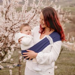 HOP'LA, Il marsupio - Facile da installare e leggero, da 6 mesi - Blu navy, taglia MOD - NeoBulle