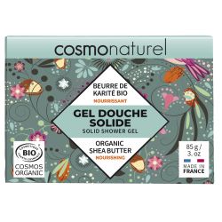 Festes Bio-Duschgel mit Sheabutter, 100% natürlich - 85g - Cosmo Naturel