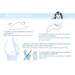 Pochettes Pisse-debout jetables - 3 pces - Pissedebout